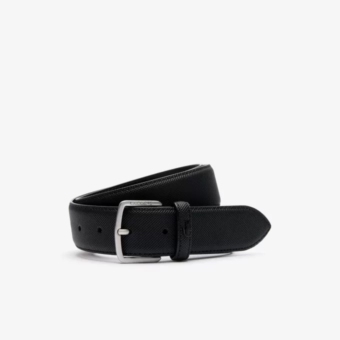 Piqué Effect Canvas Belt