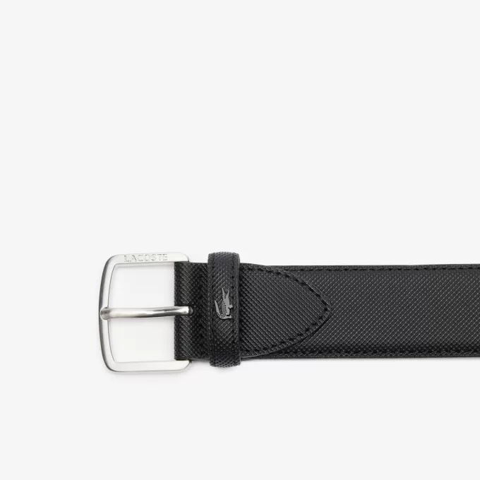 Piqué Effect Canvas Belt