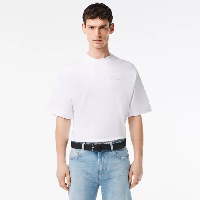 Piqué Effect Canvas Belt