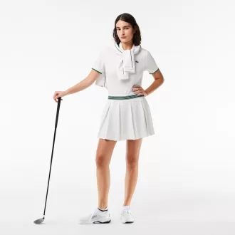 Piqué Sport Polo Shirt with Contrast Striped Collar