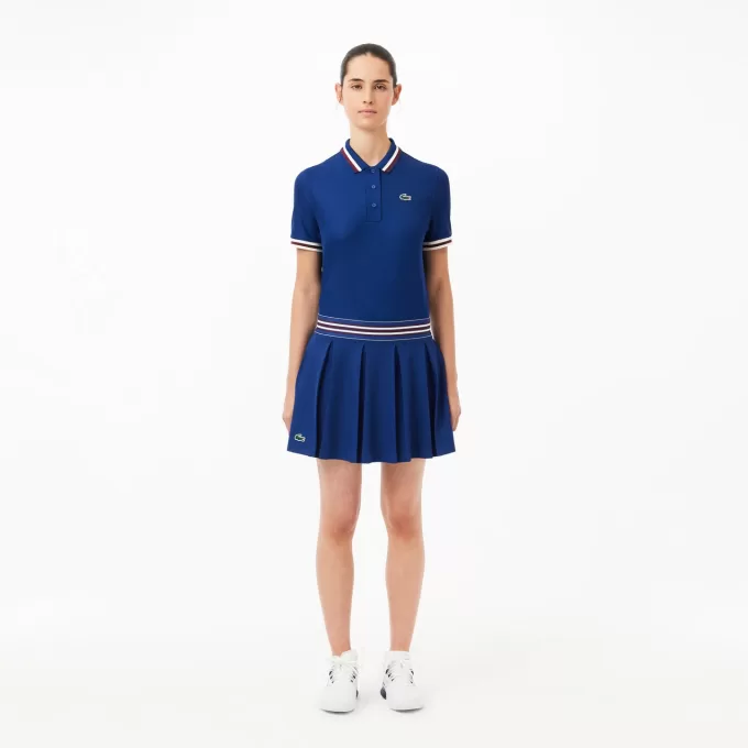 Piqué Sport Skirt with Integrated Shorts