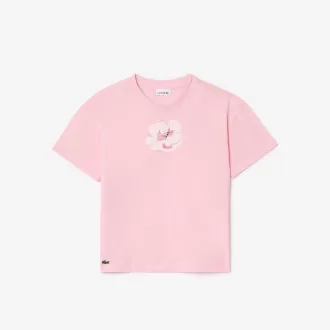 Printed Embroidered Flower T-shirt Printed Embroidered Flower T-shirt