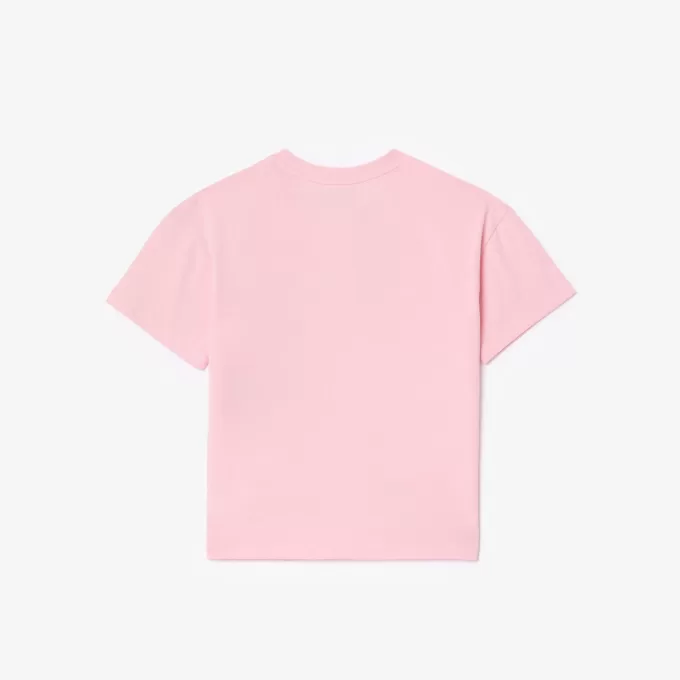 Printed Embroidered Flower T-shirt