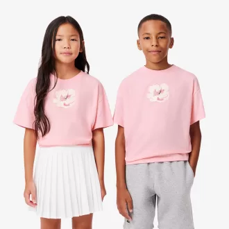 Printed Embroidered Flower T-shirt Printed Embroidered Flower T-shirt