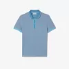 Regular Fit Contrast Caviar Texturized Piqué Polo Shirt