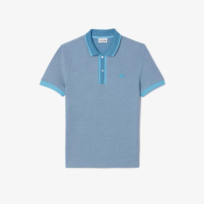 Regular Fit Contrast Caviar Texturized Piqué Polo Shirt