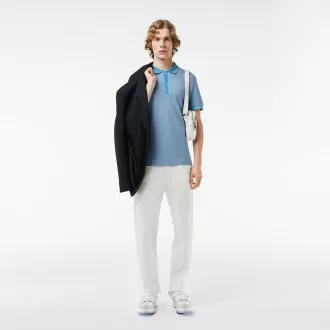 Regular Fit Contrast Caviar Texturized Piqué Polo Shirt