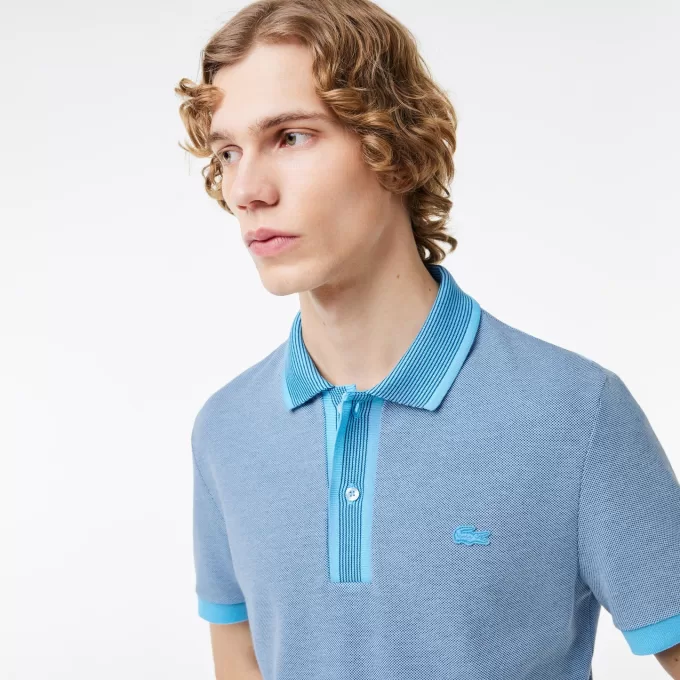 Regular Fit Contrast Caviar Texturized Piqué Polo Shirt