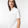 Regular Fit Logo Stripe Stretch Cotton Polo Shirt