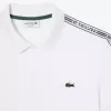 Regular Fit Logo Stripe Stretch Cotton Polo Shirt