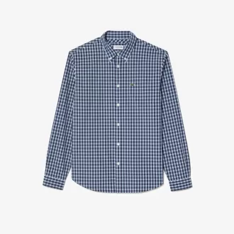 Regular Fit Plaid Poplin Shirt