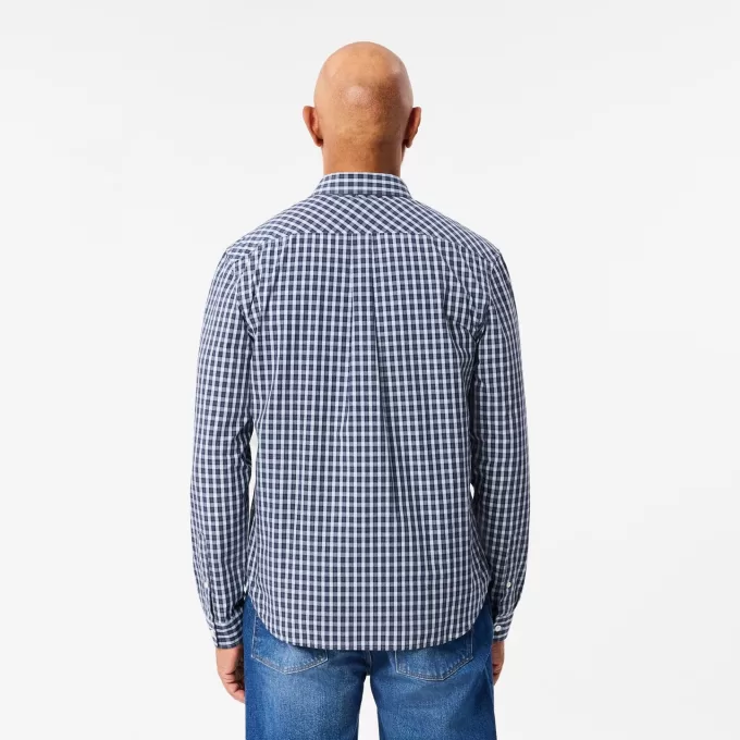Regular Fit Plaid Poplin Shirt