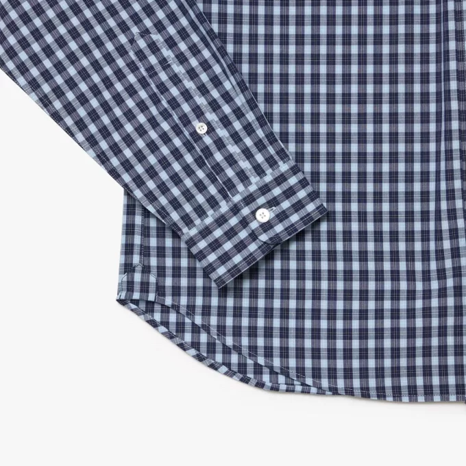 Regular Fit Plaid Poplin Shirt