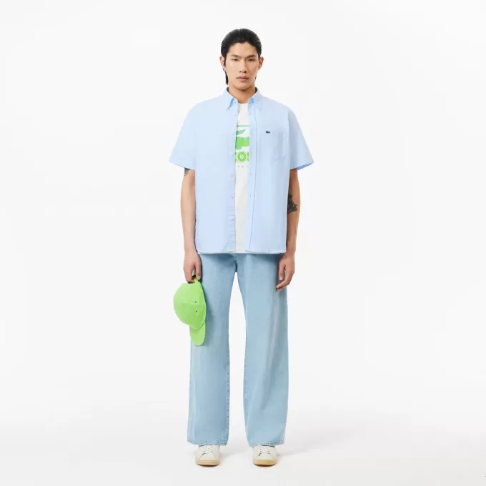 Regular Fit Short Sleeved Oxford Shirt