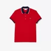 Regular Fit Stretch Cotton Piqué Contrast Collar Polo Shirt