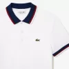Regular Fit Stretch Cotton Piqué Contrast Collar Polo Shirt