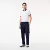 Regular Fit Stretch Cotton Piqué Contrast Collar Polo Shirt