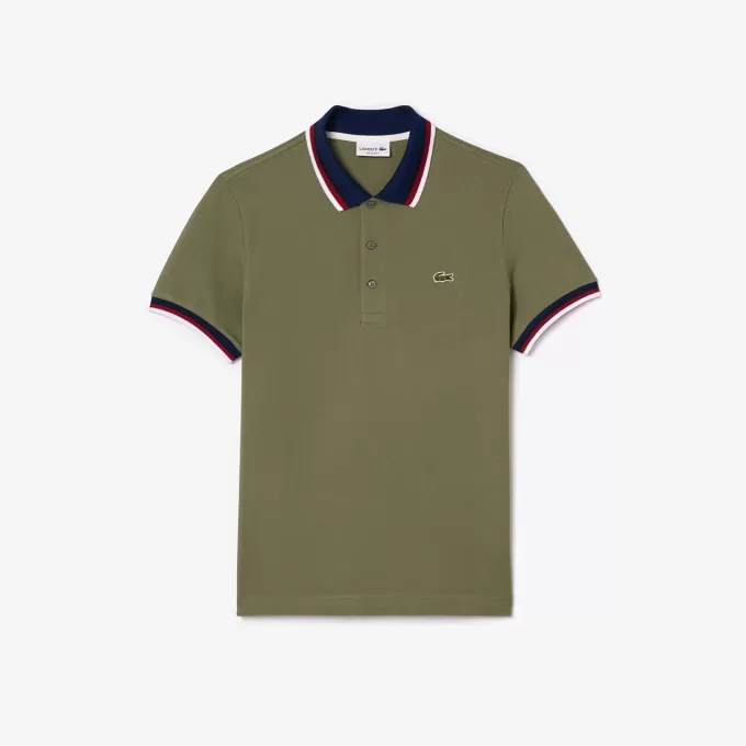 Regular Fit Stretch Piqué Polo Shirt