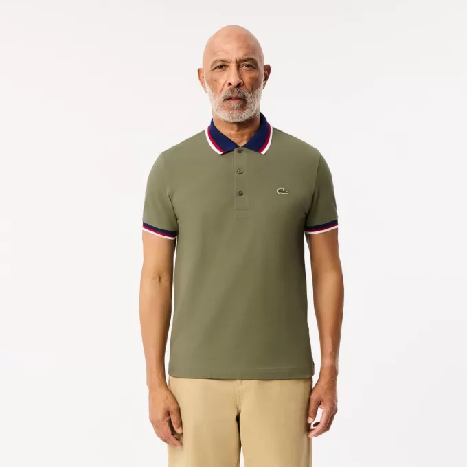 Regular Fit Stretch Piqué Polo Shirt