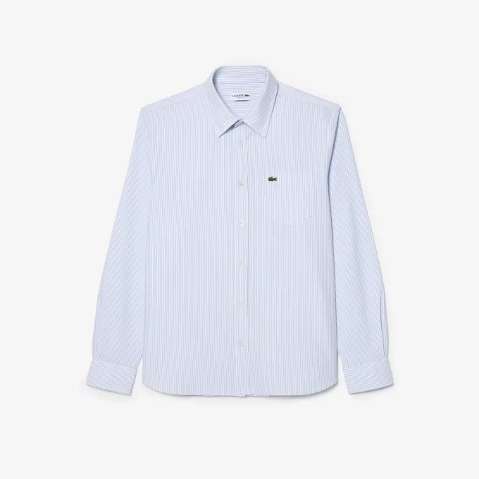 Regular Fit Striped Oxford Pocket Shirt