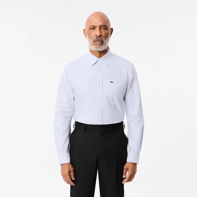 Regular Fit Striped Oxford Pocket Shirt