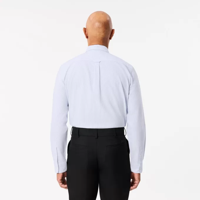 Regular Fit Striped Oxford Pocket Shirt