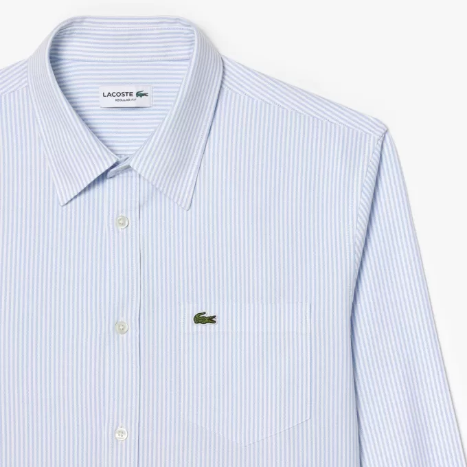 Regular Fit Striped Oxford Pocket Shirt