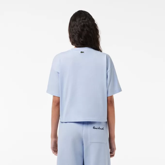 Relaxed Fit Branded Cotton T-shirt