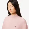 Relaxed Fit Carded Wool High Neck Sweater