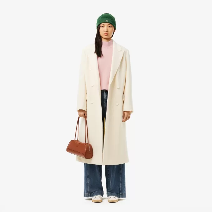 Relaxed Fit Carded Wool High Neck Sweater