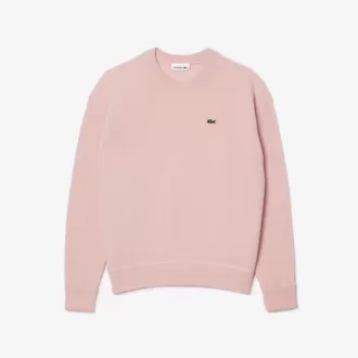 Relaxed Fit Carded Wool Moss Stitch Sweater Relaxed Fit Carded Wool Moss Stitch Sweater