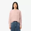 Relaxed Fit Carded Wool Moss Stitch Sweater