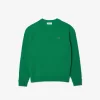 Relaxed Fit Carded Wool Moss Stitch Sweater