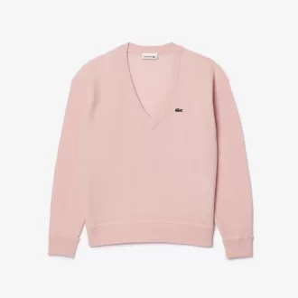 Relaxed Fit Carded Wool Moss Stitch Sweater Relaxed Fit Carded Wool Moss Stitch Sweater