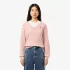 Relaxed Fit Carded Wool Moss Stitch Sweater