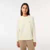 Relaxed Fit Carded Wool Moss Stitch Sweater
