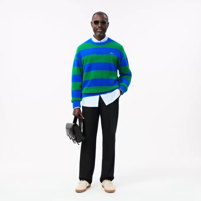 Relaxed Fit Fuzzy Knit Sweater