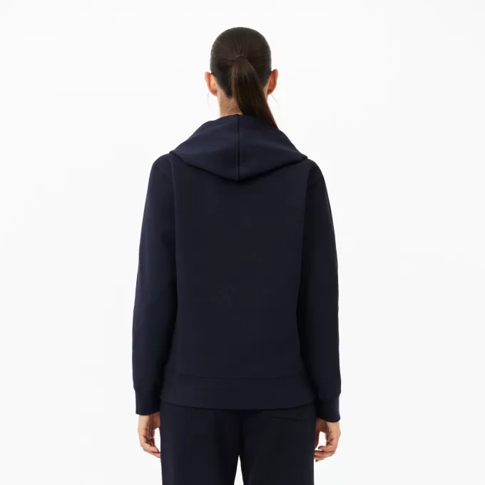 Relaxed Fit Piqué Hoodie