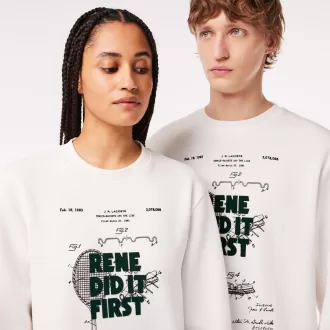 Relaxed Fit Piqué Motif Sweatshirt Relaxed Fit Piqué Motif Sweatshirt