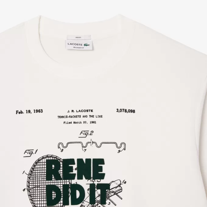 Relaxed Fit Piqué Motif Sweatshirt