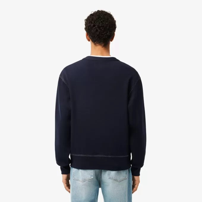 Relaxed Fit Piqué Topstitch Detail Polo