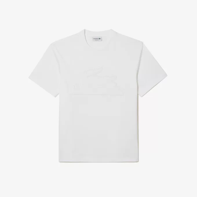 Relaxed Fit Quilted Badge Jersey T-shirt