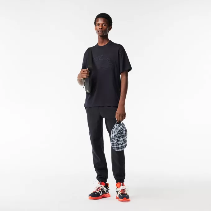 Relaxed Fit Quilted Badge Jersey T-shirt