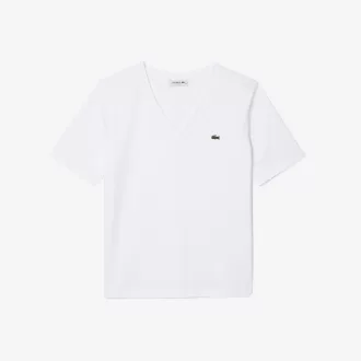 Relaxed Fit Soft Cotton V Neck T-shirt