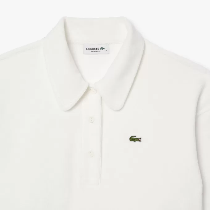 Relaxed Fit Terry Knit Polo Sweatshirt