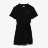 Short Sleeved Contrast Trim Oversized Jersey Dress