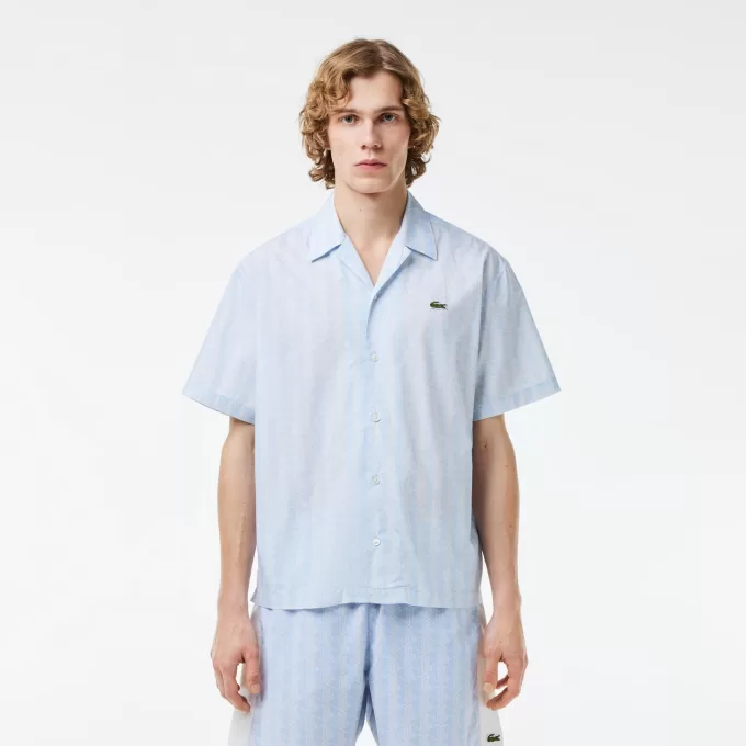 Short Sleeved Monogram Print Shirt