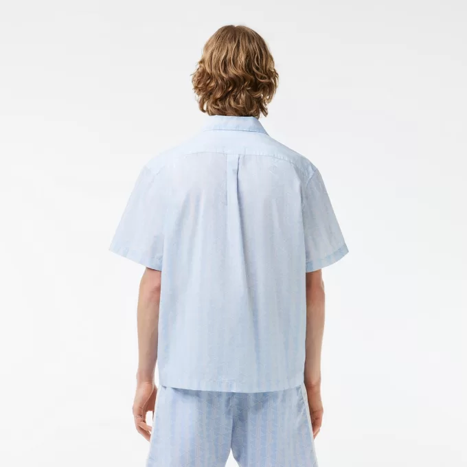 Short Sleeved Monogram Print Shirt