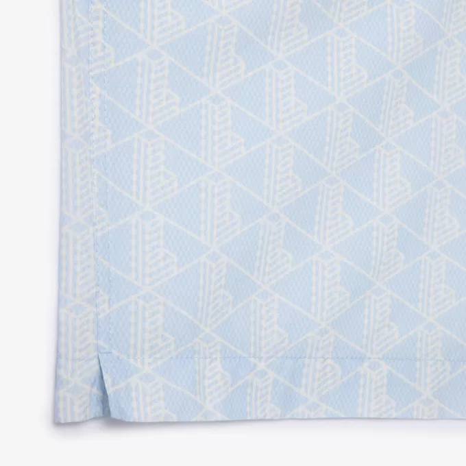 Short Sleeved Monogram Print Shirt