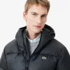 Short Water Repellent Hooded Puffed Jacket